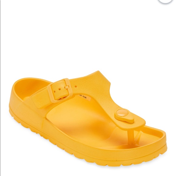 Shoes - New Never Worn Size 10 Women’s Sandals Yellow thong Sandals